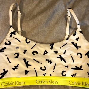 Calvin Klein Printed Bra Top